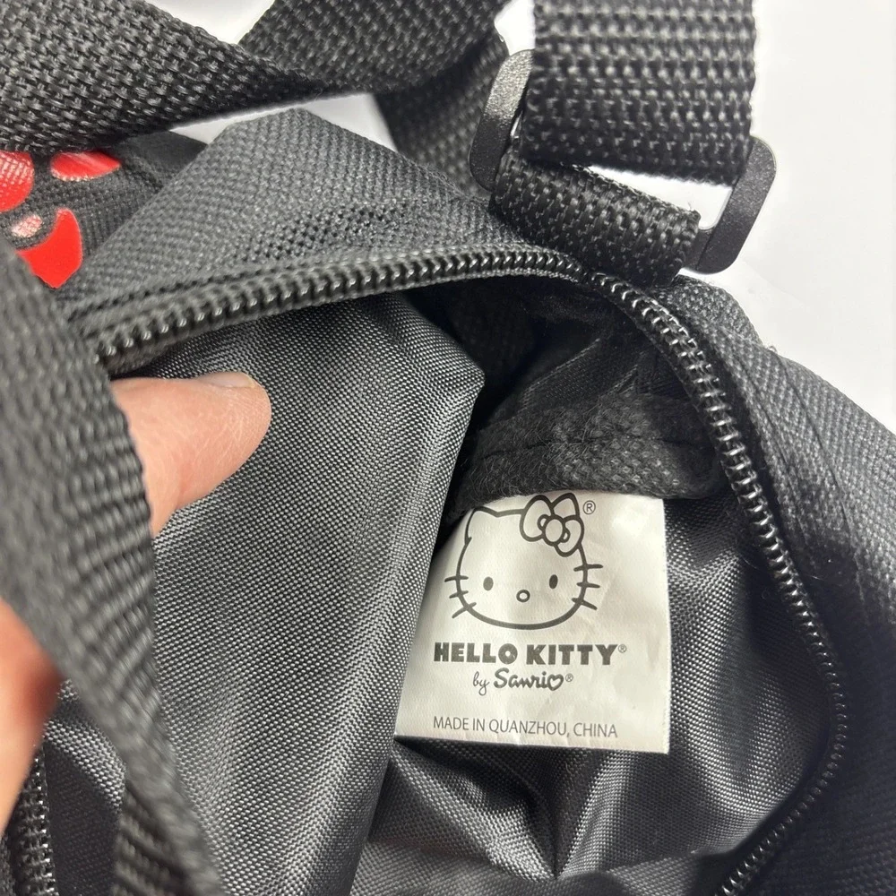 Hello Kitty Bag By Sanrio Black‎ Cross Body Red Bows